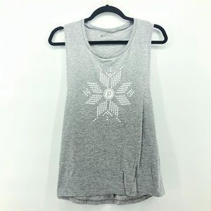 PURE BARRE Grey Muscle Tee Tank